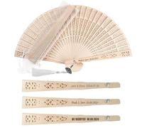JeathFea Ventagli Matrimonio Ventaglio, Pieghevoli per Matrimoni Personalizzato, Ventaglio Pieghevole, Bomboniere Matrimonio Ospiti Regalo, Decorazione da Parete Fai da Te, Regalo di Nozze
