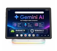 Jeazans Tablet Android 16 aggiornato 2026 con espansione da 64 GB+1 TB, tablet da 10,1 pollici con 8-Core, Dock Station, Gemini Ai, WiFi 6, Bluetooth 5.4, protezione di 3 anni, tablet per studenti