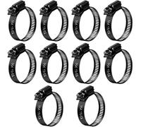 Jeboler Nero Fascette stringitubo 18-32mm, 10 Pezzi Fascette stringitubo per Piscina in Acciaio Inox, Set di Fascette Piccole per Tubo, Fascette per Tubazioni Domestiche a Gas, Fascette per Tubazioni