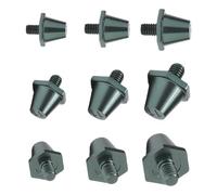 jebyltd 12 Football Pickes Chiodi Intani in Alluminio Stalloni Sostitutivi Calcio Tacchette da Calcio per Allenamento Facilmente per Installare Tacchetti Ricambio in Alluminio Stallone
