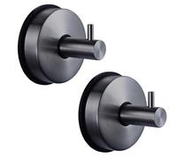 jebyltd 2 Ganci Impermeabili In Acciaio Inossidabile Per Doccia E Cucina Succhiaio Sotto Vuoto Ganci Da Parete Riutilizzabili Per La Ventosa