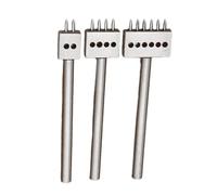 jebyltd 3 Strumento in Pelle Perforato Prong 2/4/6 Set Cuciture A Rotondo