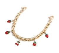 jebyltd Borsa Per Cuore Della Fragola Del Flusso Romanticismo Ornamento Della Catena Per La Borsetta Stili Eleganti E Decorazione Sacchetti Decorazione Pratica