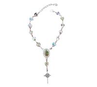 jebyltd Bracciale Crocifisso Bracciale Religioso Regolabile Religio Religio Colowful Bangle Perline Dono Spirituale Unico Per Lui O I Suoi Eleganti Gioielli Religiosi