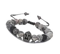 jebyltd Braccialetti Regolabili In Pietra Naturale Braccialetti Perline Per Perline Regolabili Per Polso Medievale Regolabile Presenti Uomini Bracciale In