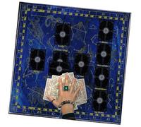 jebyltd Divinazioni Quadrate Arazzo Lettura Card Astrologys Tagliere Tavolo Tavolo da Stregoneria Tessuto Tarochi Mazzo Spirituale