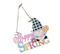 jebyltd Easter Segno Appeso in Legno per I Decori della Porta D'ingresso Happy Easter Ganci per Porte Oaster Guove in Legno La Parte Anteriore