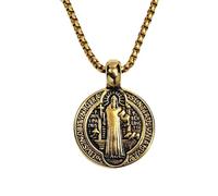 jebyltd Elegante Collana Esorcismo A Doppio Lato Per Uomini Accessori Per Gioielli Amuleti Cattolici Fatti A Mano.