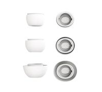 jebyltd Letti Auricolari in Silicone qualità del Suono Superiori per Tappo per Auricolare 3 Pairs in Piccoli M E Grandi Punte Sostituzione del Tapore Che Isolano Le Punte Auricolari