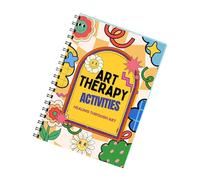 jebyltd Libro di attività terapeutiche per la salute mentale, libro di attività per il benessere mentale, rilegatura a doppia spirale, diario per il benessere mentale, planner artistico professionale