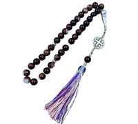 jebyltd Perle Bracciale Rosario Regolabile Perle Vetro Per Vetro Per Preghiera Degli Accessori La Preghiera L'amante Della Meditazione Spirituale