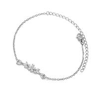 jebyltd Robusto Tono Oro Zirconia Bracciale Squisito Fogliare Bracciale Adornato Con Zirconia Scintillante Per Trendsetter Gioielli Alla Per Donne