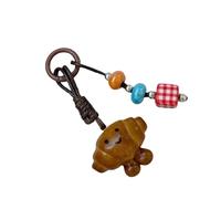 jebyltd Simulato Design Del Pane Pretzel Cioccolato Phon Charm Decoro A Bassa Borse Leggero E Stile Stile Per Dono Creativi Che Danno Un Portachiavi Bagel Alla