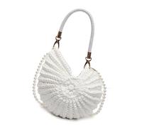 jebyltd Stume Da Donna Scacco Elegante Con Borse Investita Da Borse Investita A Mano Maniglia Conch A Conchiglie Messaggistica Conchiglie Donne Intrecciata Mano In Borsetta Femmina Femmina
