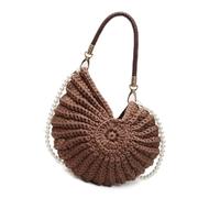 jebyltd Stume Da Donna Scacco Elegante Con Borse Investita Da Borse Investita A Mano Maniglia Conch A Conchiglie Messaggistica Conchiglie Donne Intrecciata Mano In Borsetta Femmina Femmina