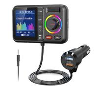 jebyltd Trasmettitore Adattatore con Auto A Mano con Riproduzione MP3 E PD20W Carica Rapida Supporta La Protezione da Sovracorrente Ricarica Intelligente