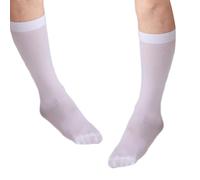 jebyltd Uomo Casual Ufficio Affari Abito Velluto Calze di Seta Lunghezza Media Polpaccio Confortevole Traspirante Vestito Formale Calze Uomo Business Dress Socks, bianco, Taglia unica