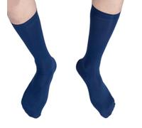 jebyltd Uomo Casual Ufficio Affari Abito Velluto Calze di Seta Lunghezza Media Polpaccio Confortevole Traspirante Vestito Formale Calze Uomo Business Dress Socks, blu navy, Taglia unica