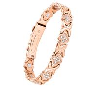 Jecanori Bracciale magnetico da donna in rame, ultra forte, con magneti da 3800 gauss, 99% rame puro, regolabile