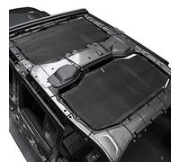 JeCar JLU Parasole in rete fornisce protezione solare UV per Jeep Wrangler 2018-2022 JL Unlimited 4 porte anteriori e posteriori, 2 pezzi