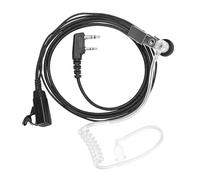 Jecdfs 1 auricolare walkie talkie a 2 pin, UV5R BF-888s Air Acoustic Tube Earpiece con microfono integrato e tubo trasparente - connettore jack da 3,5 mm, soluzione per comunicazione wireless