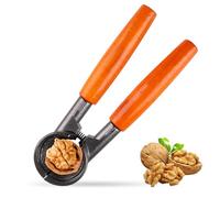 Jecdfs 1pcs Schiaccianoci con pregiato Manico in Legno,schiaccianoci Acciaio Inox schiaccianoci Massiccio, per Noci, Nocciole, Noci del Brasile - Cracking Preciso Senza Schiacciare Il Gheriglio