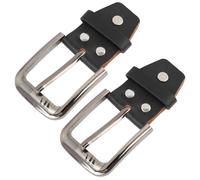 Jecdfs Fibbia di Ricambio per Cintura in Pelle Nera, Larghezza 3.8 cm, Modello #10125, Adatta per Cinture da 3.4 a 3.8 cm, Realizzata in Lega di Zinco Senza Nichel, Alta Resistenza e Durabilità