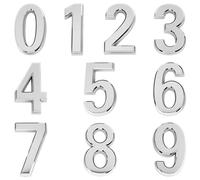 Jecdfs Numeri Civici Autoadesivi da 0 a 9, Set Completo di 10 Numeri in Plastica ABS Resistente, Design Elegante per Casa, Ufficio e Cassetta della Posta, Facile Installazione e Versatilità d’Uso