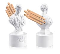 Jecery Ides of March - Portapenne Giulio Cesare Idi di Marzo, portapenne e portamatite in resina Giulio Cesare divertente busto statua penna per scrivania insegnante organizzatore ufficio decorazione