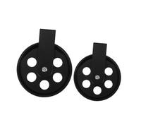 JECOMPRIS 1 Set Accessori Per Lampadari Nero Industriale Puleggia Lampada Di Pulegge Industriale Luce Puleggia Montaggio A Soffitto Puleggia Rustico Lampada Puleggia 2 pezzi