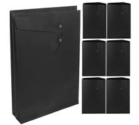 JECOMPRIS 10 Buste Lacci in Carta Kraft A4, Cartelle Portadocumenti Resistenti Chiusura a Spago, Organizer per Ufficio e Scuola per Archiviazione Sicura e Trasporto Documenti