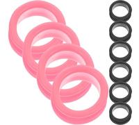 JECOMPRIS 10 Pezzi Anelli in Silicone per Forbici Professionali, Protezioni Antiscivolo per Dita, Set per Tosatura Animali Domestici, Confortevoli e Flessibili, Accessori per Parrucchieri