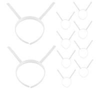 JECOMPRIS 10 Pezzi Fascia Per Creazione Non Verniciato Mestiere Progetto Gruppo Musicale Banda Per Lungo Copricapo Cartone Animato Incompiuto Pianura Trasparente Plastica