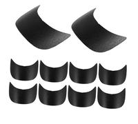 JECOMPRIS 10 Pezzi Inserto per Visiera Cappello da Baseball in Plastica Nero, Accessori per Cappelli Fatti a Mano, per Progetti DIY e Modellare la Parte Frontale