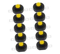 JECOMPRIS 10 Pezzi Interruttore Pulsante Autobloccante Micro per Torcia Sostituzione Facile Design Anticaduta per Attività Outdoor e Sicurezza Elettrica