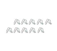 JECOMPRIS 10 pezzi Morsetti U in Acciaio Zincato Clip Stabili per Tubi per Recinzioni Allevamento Suini Serra e Strutture di Supporto