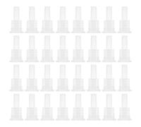 JECOMPRIS 100 Pezzi Tappo Interno in Plastica Pp per Flaconi Olio Essenziale 18-oro, Tappo Contagocce Dosatore Antigoccia per Uso Personale e Miscele Aromaterapia