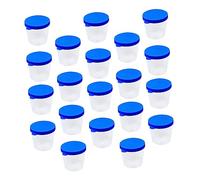 JECOMPRIS 100pezzi Bicchierini Per Esame Urine Contenitori Plastica Resistenti Con Tappo Ermetico Antiperdite Per Laboratorio Campioni Biologici