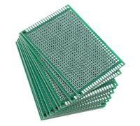 JECOMPRIS 10pezzi Pcb Circuit Board Doppia Per Progetti Elettronici Per Esperimenti e Manutenzione Materiali Resistenti Perforato