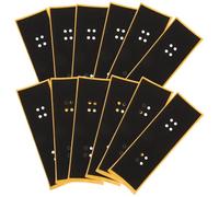 JECOMPRIS 12 Pezzi Nastro Adesivo Antiscivolo per Mini Monopattino da Freestyle per Dita, Accessori per Finger Skateboard Materiale Bubble Facile da Applicare e Compatibilità Versatile