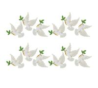JECOMPRIS 12 Pezzi Spille Colomba in Lega di Zinco Eleganti e Resistenti, Accessori Versatili per Abiti e Cappotti, per Funerali e Giorno della Memoria