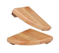 JECOMPRIS 2 Mensole Angolari Divisorie In Legno Per Bagno Mensole Angolari A Forma Speciale Mensole Da Parete Per Camera Da Letto Mensole Da Parete Per Doccia Mensole Da Parete