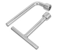 JECOMPRIS 2 Pezzi Chiave Bussola Triangolare in Acciaio Inossidabile Adatta Per Sportello Ascensore, Contatore Acqua e Armadietto Elettrico