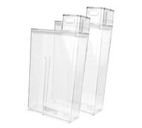 JECOMPRIS 2 pezzi Contenitore per Detersivo Bucato Ricaricabile Bottiglia Trasparente Sigillata ad Alta Tenuta Vaschetta Pratica per Conservazione Sapone Liquido e Lozioni per Casa e Hotel