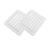 JECOMPRIS 2 Pezzi Copertura per Sfiato di Ventilazione Marino Quadrata in Nailon Bianco per Barche e Camper Alta Efficienza e Resistenza ai Danni, per Interni di Imbarcazioni e Camper