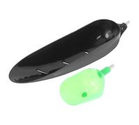 JECOMPRIS 2 Pezzi Cucchiaio da Pastura per Pesca Attacco 8mm, Taglia Grande | Plastica Resistente, Rilascio Preciso Dell’esca, Portatile per Pesca alla Carpa, Adatto a Gamberi e Scampi