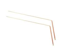 JECOMPRIS 2 Pezzi della Sonda Bacchette per Trovare Spiriti Accessori per La Caccia Bacchette da Rabdomante Barre Divinose Attrezzatura da Caccia Golden Ottone