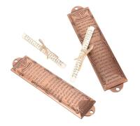 JECOMPRIS 2 Pezzi di Pergamena Sacra per Cancello Decorazione per La Casa Decorazione Religiosa per Mezuzah Artigianato Ebraico Decorazione in Metallo per Mezuzah Simboli Decorazione