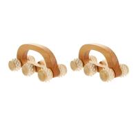 JECOMPRIS 2 Pezzi Massaggiante Portatile Massaggiatore Muscolare Manuale per Rilassamento e Stretching per Gambe e Schiena Facile Trasportare per Ufficio