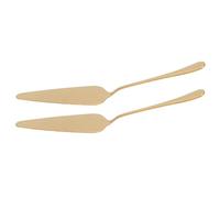 JECOMPRIS 2 pezzi Paletta Pizza e Torta in Acciaio Inossidabile Spatola Multifunzionale con Seghettata Ergonomica per Taglio e Servizio Facile in Cucina Strumento Resistente e Portatile in